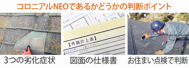 判断ポイント　コロニアルNEO